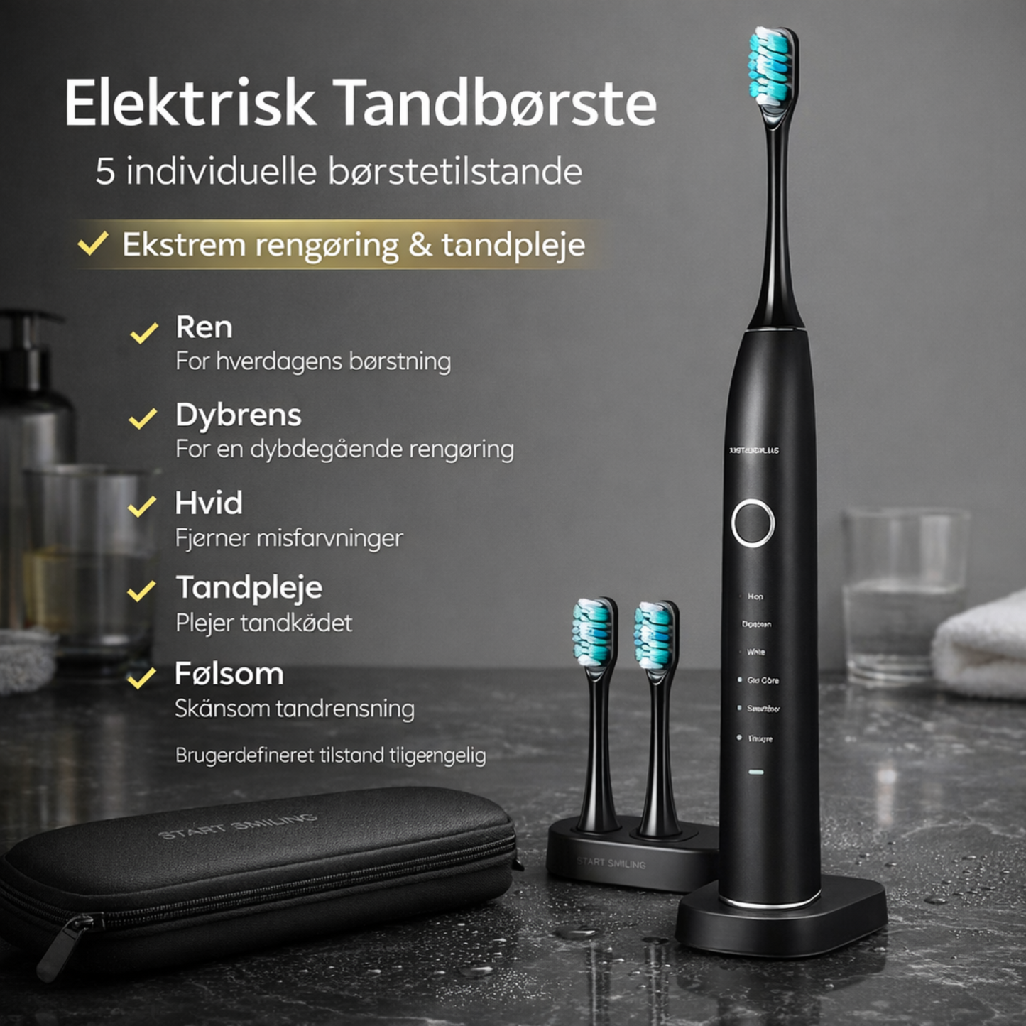 Elektrisk Sonisk Tandbørste